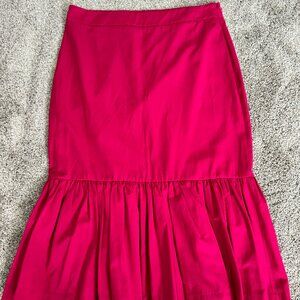 Zara Pink Trumpet Midi Skirt for Cocktail